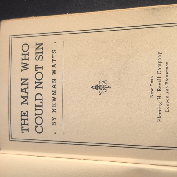 Vintage Book "The Man Who Could Not Sin" - Picture 8 of 9